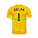 Camisolas de futebol Eslovénia Jan Oblak 1 Guarda Redes Equipamento Principal Euro 2024 Manga Curta